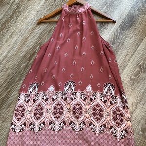 Altar’d State Mauve Printed Dress